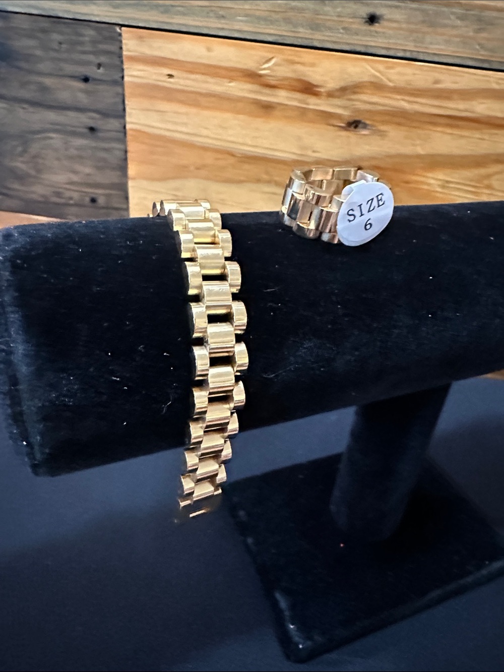 Plunder Gold Link Bracelet with Matching Band